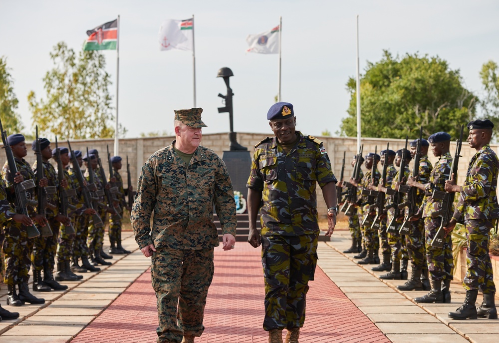 MARFOREUR/AF Meets with Kenya Navy - Manda Bay