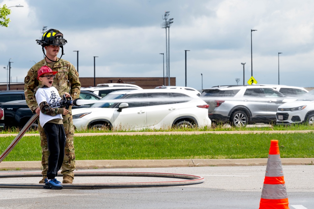 Military children undergo mock deployment at Whiteman AFB