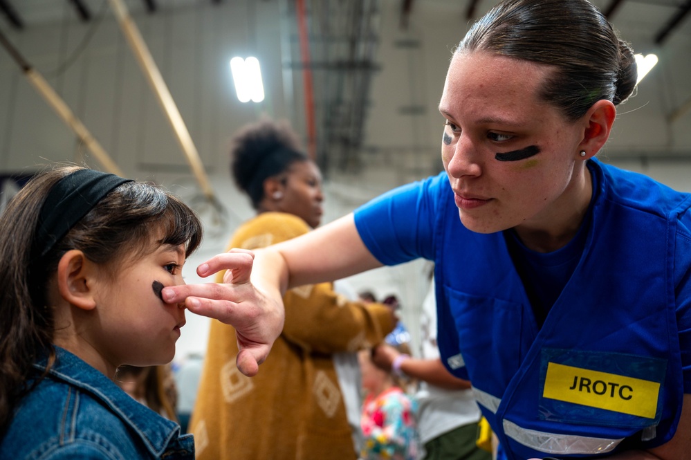 Military children undergo mock deployment at Whiteman AFB