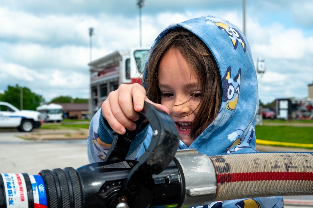 Military children undergo mock deployment at Whiteman AFB