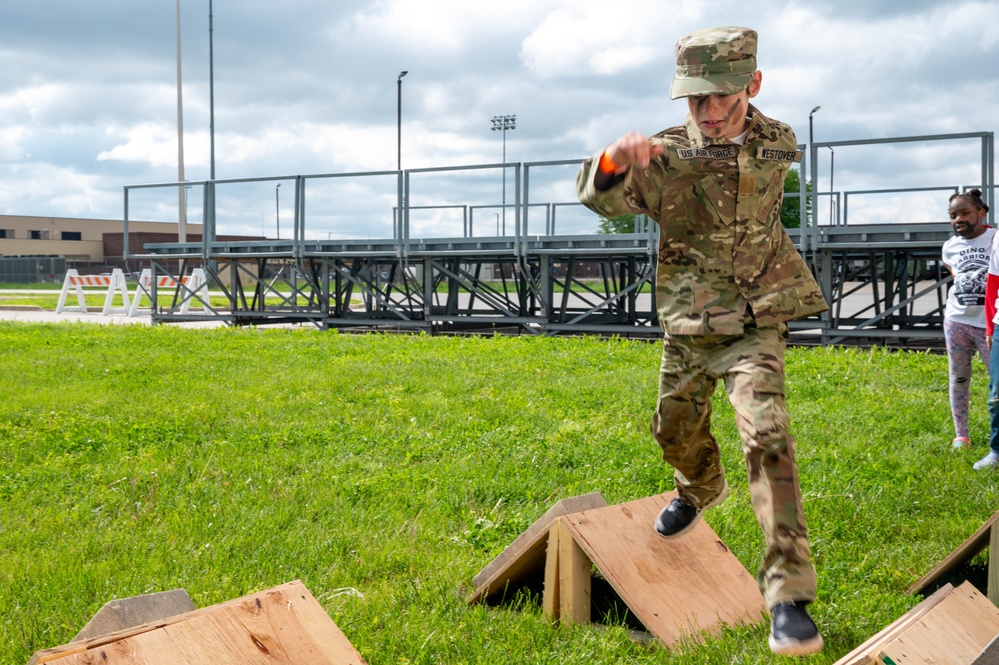 Military children undergo mock deployment at Whiteman AFB