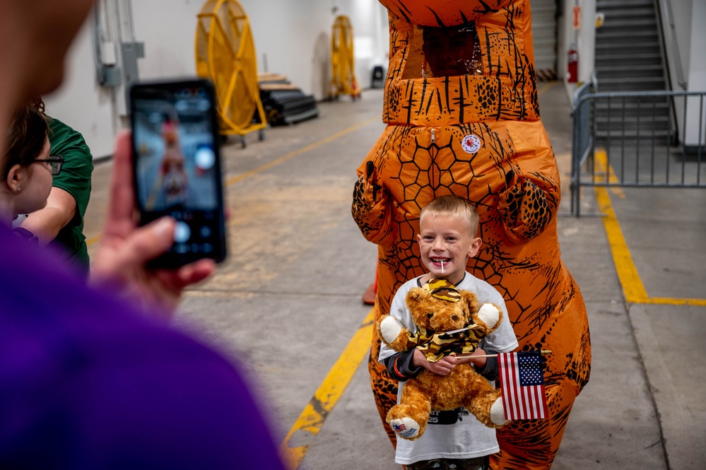 Military children undergo mock deployment at Whiteman AFB