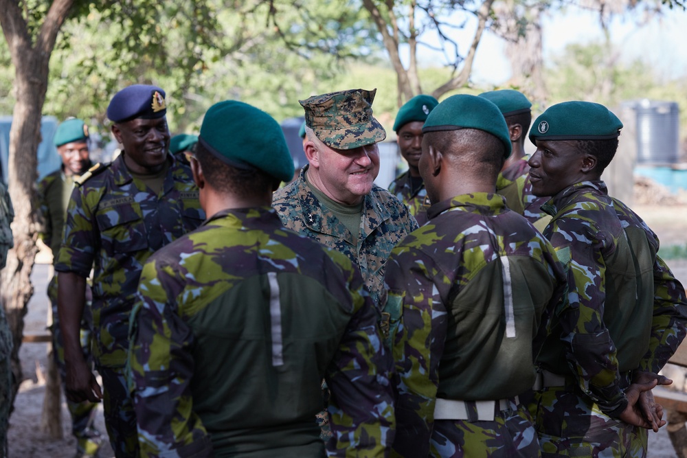 MARFOREUR/AF Meets with Kenya Navy - Manda Bay