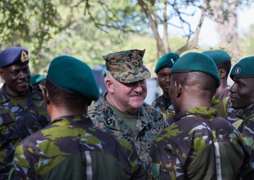 MARFOREUR/AF Meets with Kenya Navy - Manda Bay