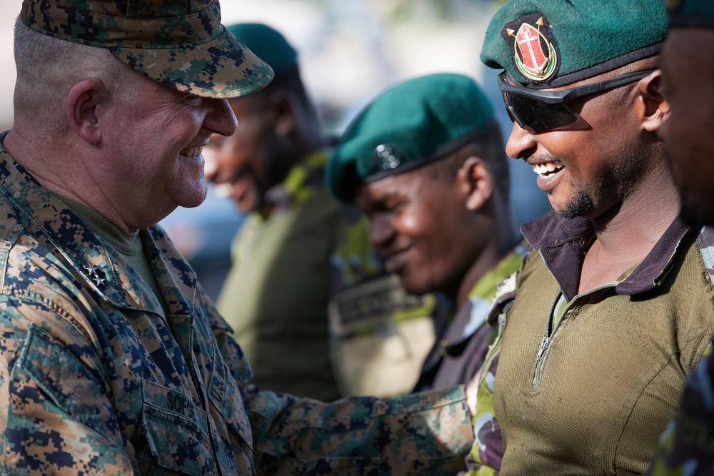 MARFOREUR/AF Meets with Kenya Navy - Manda Bay