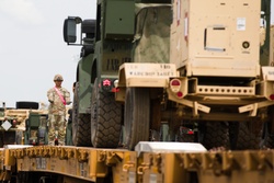 1st Infantry Division conducts rail head activities on May 06, 2025, at Fort Riley Kansas [Image 1 of 2]