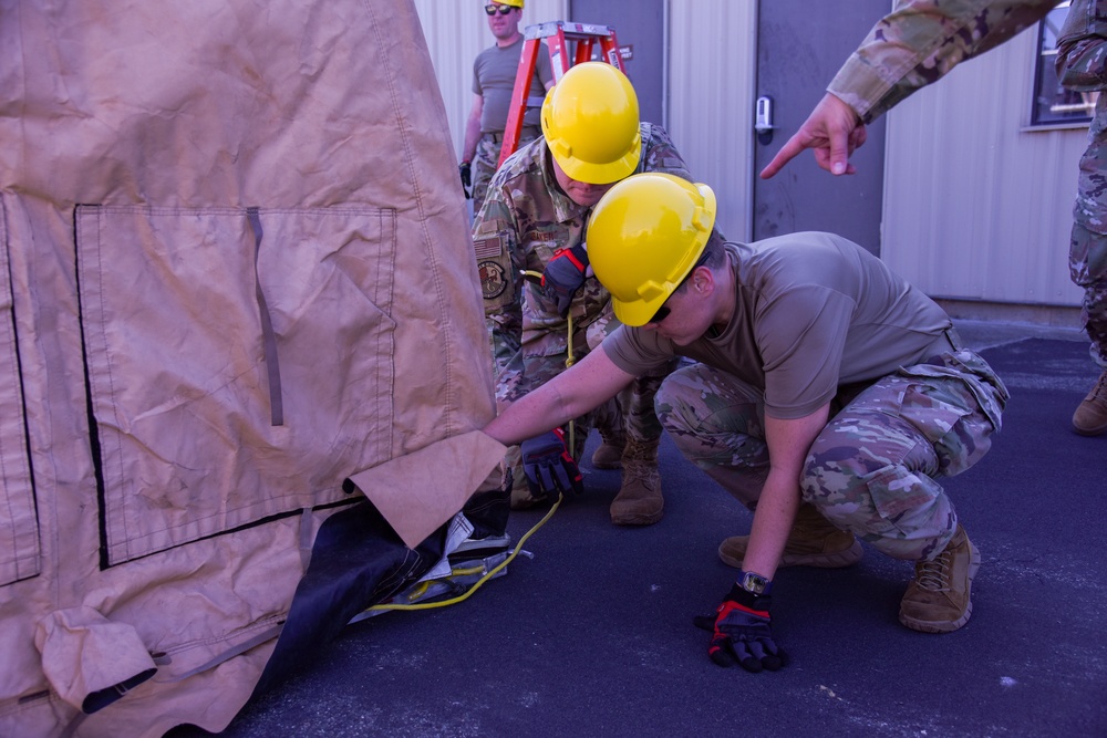 195th Force Support Flight Conducts Home Station Readiness Training