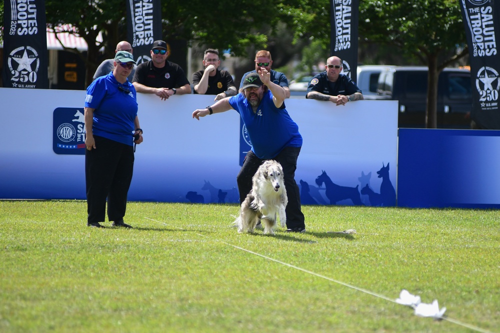 Paws, pride &amp; patriotism: Fort Stewart, Hunter hosts AKC competition for Army 250