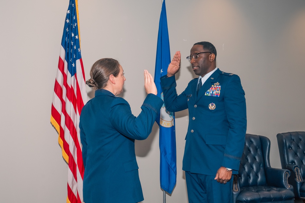 USAF Col. Julian Thomas promotes to the rank of Colonel