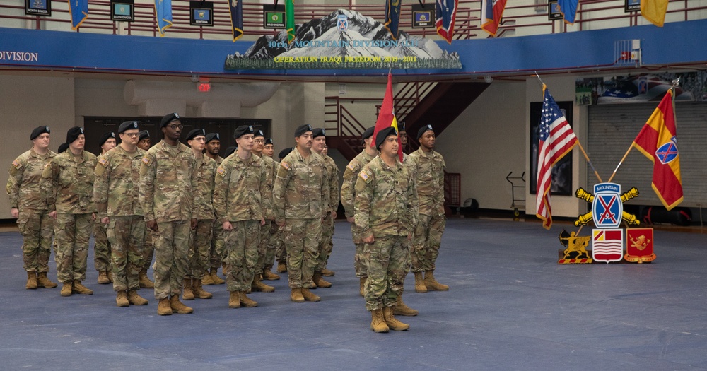 Headquarters and Headquarters Battery, 10th Mountain Division (LI) Artillery Change of Command Ceremony