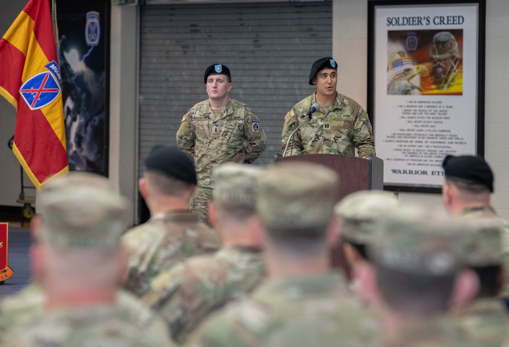 Headquarters and Headquarters Battery, 10th Mountain Division (LI) Artillery Change of Command Ceremony