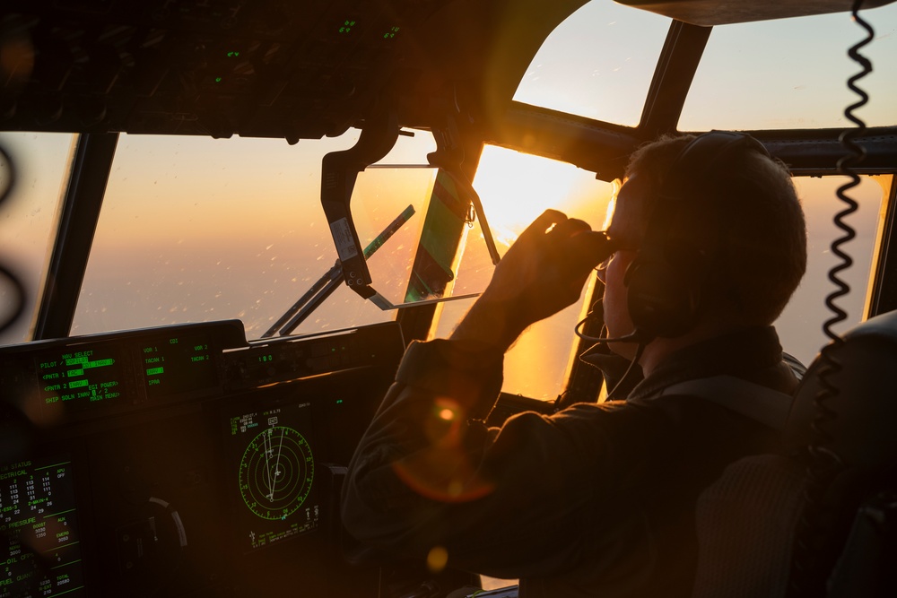 U.S. Marines with VMGR-252 conduct aerial refueling
