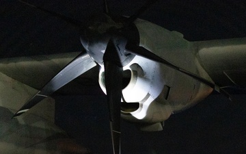 U.S. Marines with VMGR-252 conduct aerial refueling