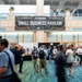 Patrons walk through the Small Business Pavilion during SOF Week