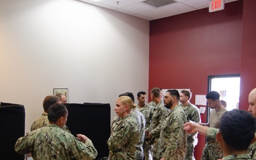 NMCB 4 Seabees Donate Blood