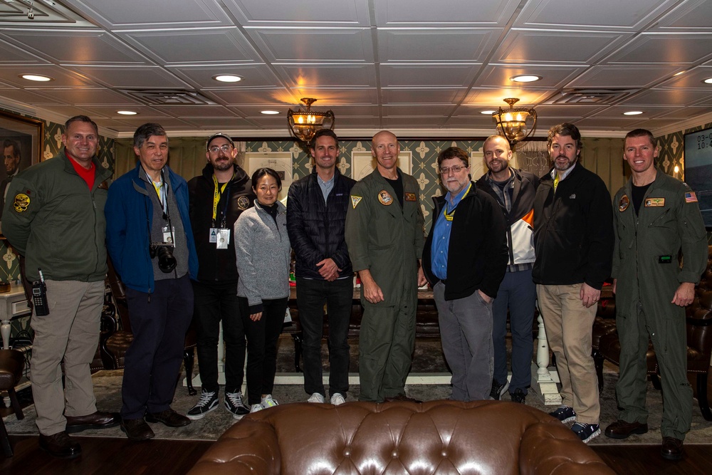 Abraham Lincoln hosts distinguished visitors