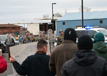 111 SFS riot control training during CRE