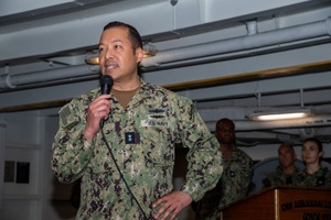 Abraham Lincoln 2024 End of Deployment All Hands Call