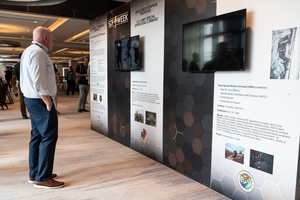 Patrons Enjoy the exhibits at SOF Week