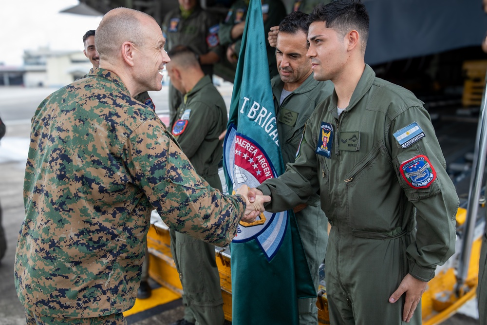 Argentinian air force recognizes multinational personnel during TRADEWINDS 25