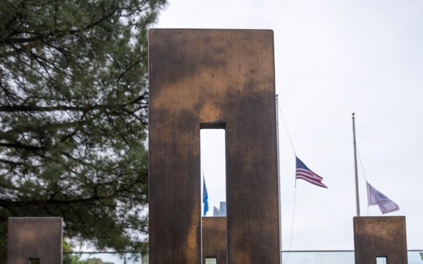 RS OKC Marines visit OKC Memorial and attend marathon expo