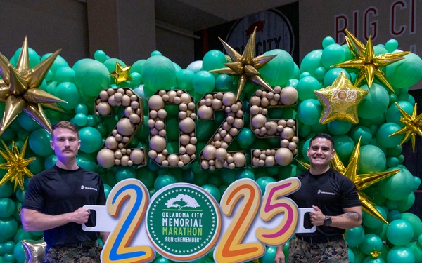 RS OKC Marines visit OKC Memorial and attend marathon expo