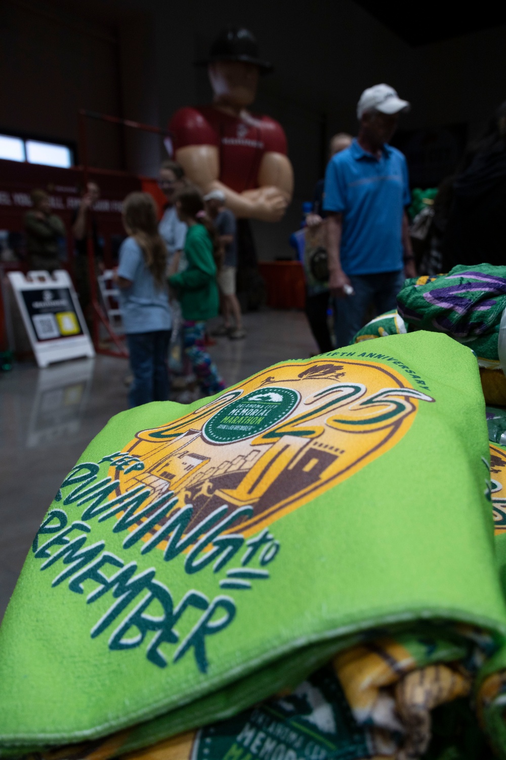 RS OKC Marines visit OKC Memorial and attend marathon expo
