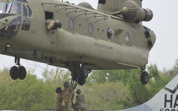 A-7 Corsair Static Display gets transferred off Martin Field