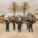 Bruno goes to the SD Legion Rugby Military appreciation game with Marine Band San Diego