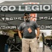 Bruno goes to the SD Legion Rugby Military appreciation game with Marine Band San Diego