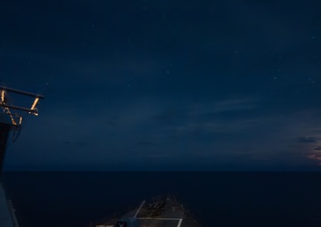 USS Gridley Sails Through South China Sea