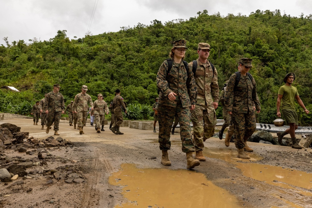 Balikatan 25: U.S., Philippines forces, setup medical supplies in Dugui San Isidro, Virac, Catanduanes