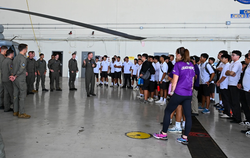JROTC and Pre-engineering students tour Andersen Air Force Base