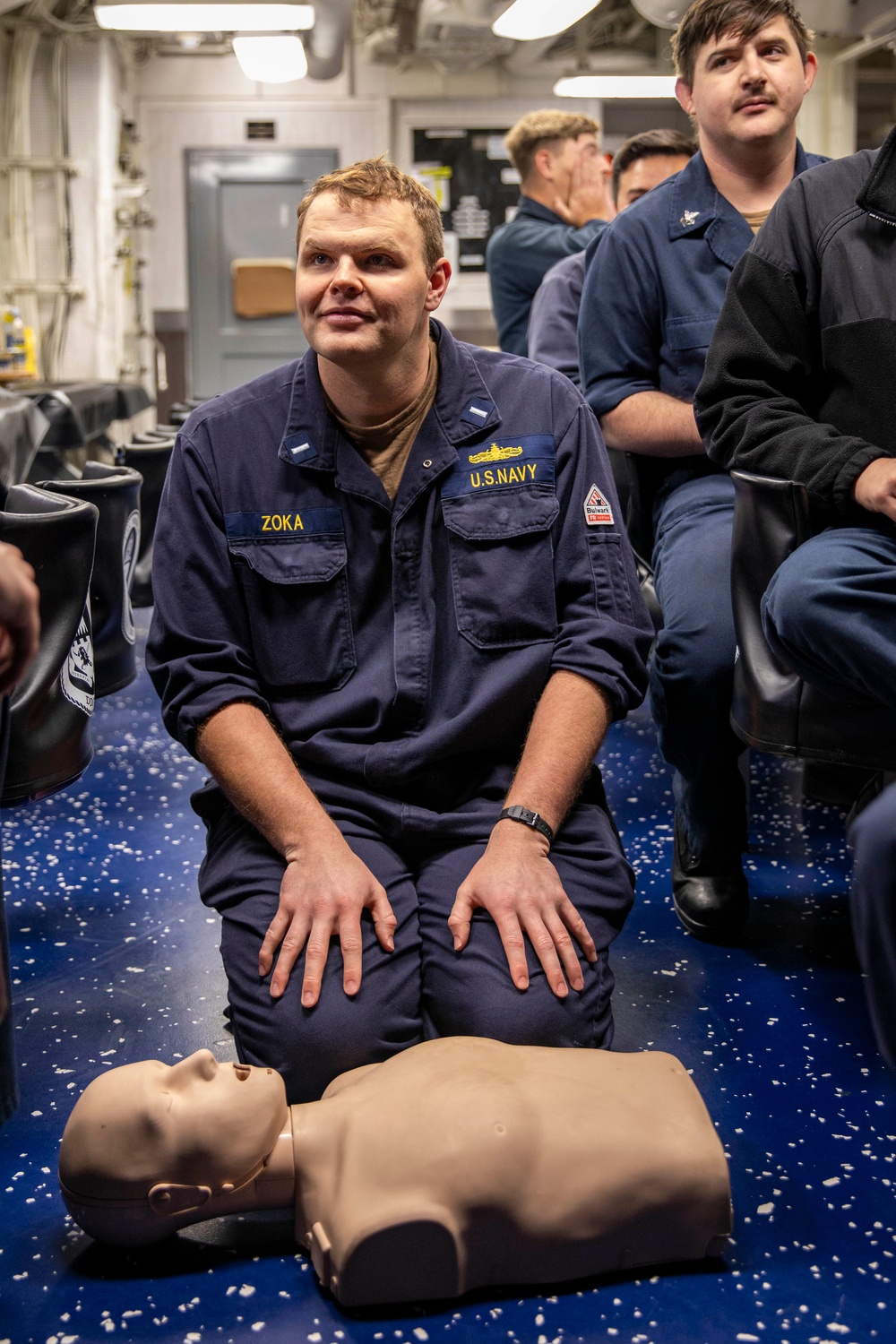 USS Preble Conducts CPR Class