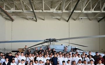 JROTC and Pre-engineering students tour Andersen Air Force Base