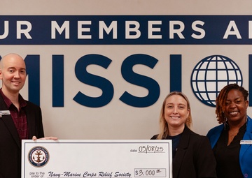 Navy-Marine Corps Relief Society receives a grant from Navy Federal Credit Union