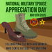 National Military Spouse Appreciation  Day Graphic