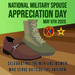 National Military Spouse Appreciation Day Graphic