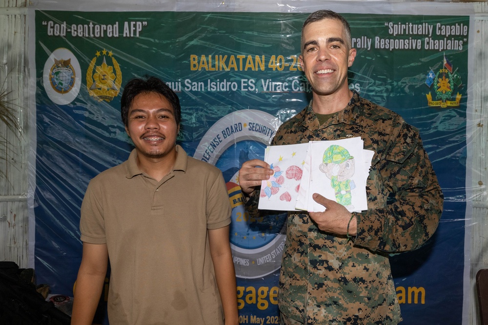 Balikatan 25: U.S., Philippines forces, ‘Bundle of Joy’ reaches Dugui San Isidro Elementary School.