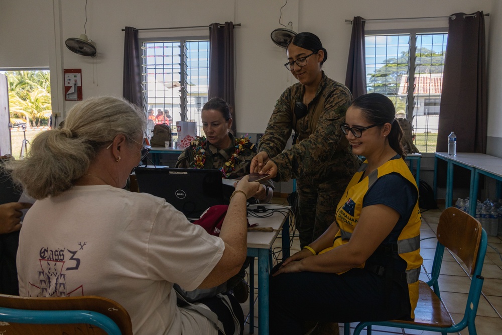 Croix Du Sud: U.S. Marines, service members conduct evacuation control center exercise