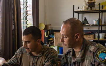 Croix Du Sud: U.S. Marines, service members conduct evacuation control center exercise