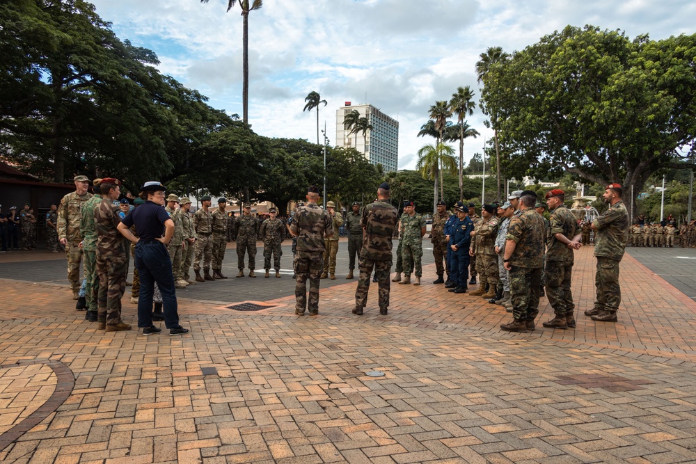 Croix du Sud: MRF-D 25.3 participates in closing ceremony