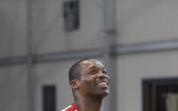 U.S. and Filipino service members play basketball during US-PH friendship games