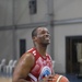 U.S. and Filipino service members play basketball during US-PH friendship games