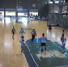 U.S. and Filipino service members play basketball during US-PH friendship games