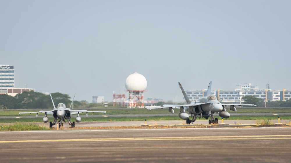 Balikatan 25: U.S. F/A-18 Hornets Take Flight