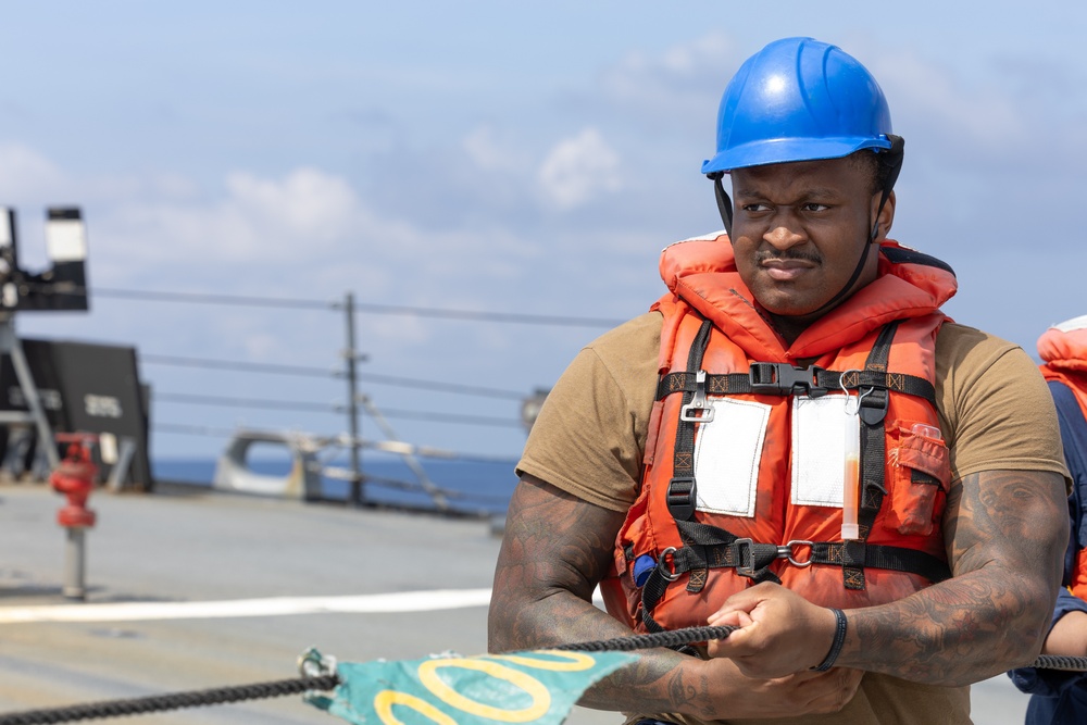 Curtis Wilbur Conducts Replenishment-At-Sea