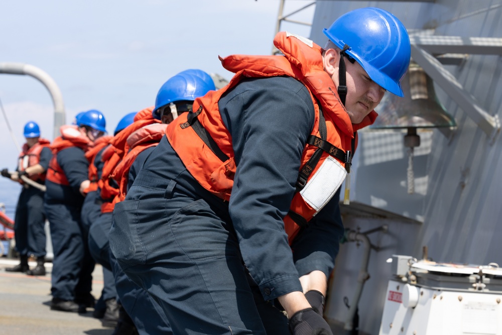 Curtis Wilbur Conducts Replenishment-At-Sea