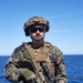 U.S. Marines with FAST Company Europe conduct weapon manipulation drills aboard the USS Mount Whitney