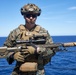 U.S. Marines with FAST Company Europe conduct weapon manipulation drills aboard the USS Mount Whitney